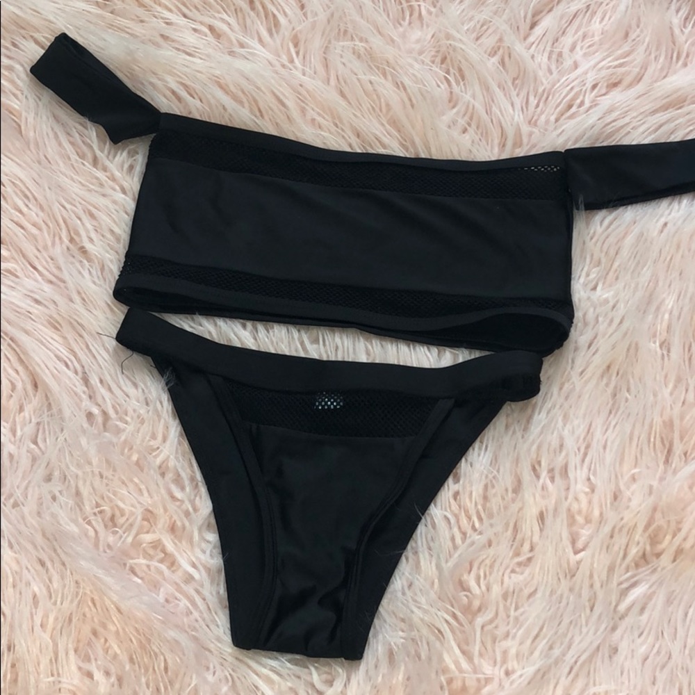 Black mess bikini